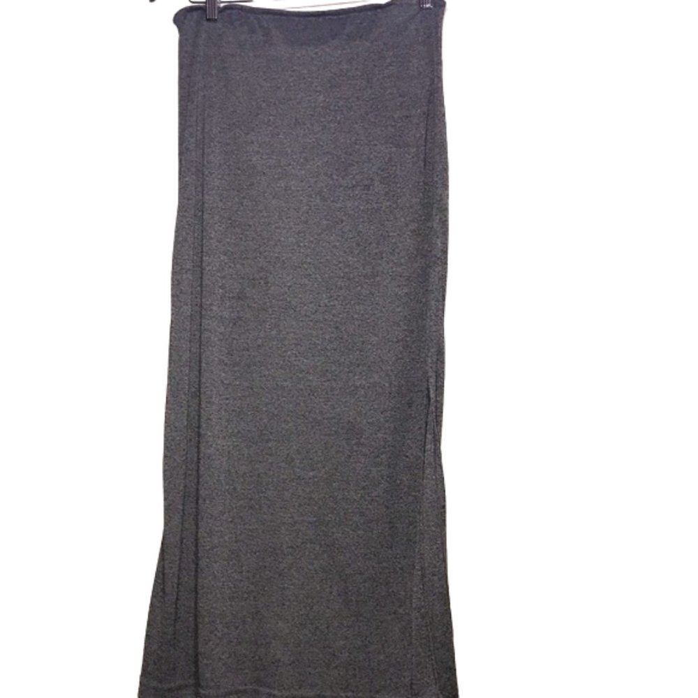 JKLA Gray & Black Long Skirt Size L
